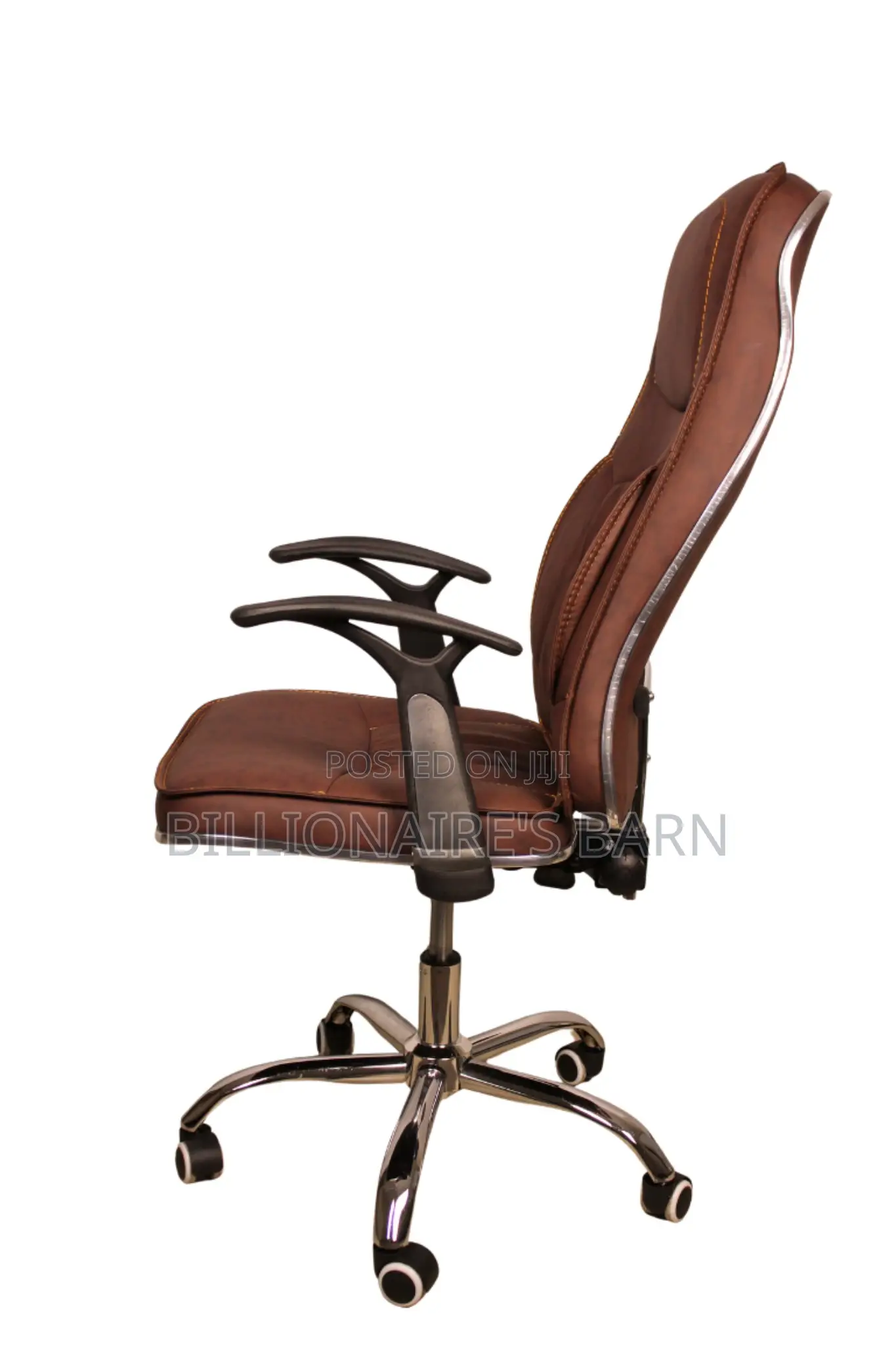Office Chair; Luxury Leather Executive Chair Brown Color