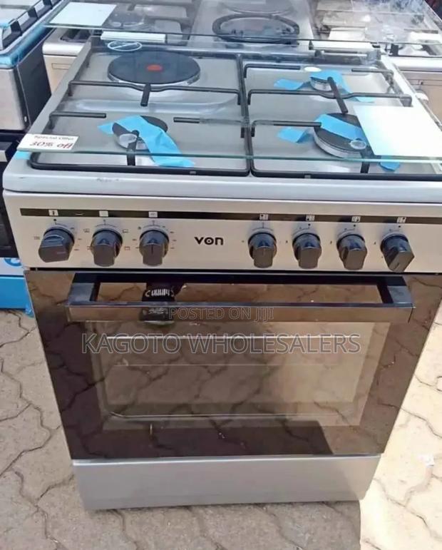Von Standing 60 by 60 3gas+1 *Cooker(; Silver Color) #Vn3