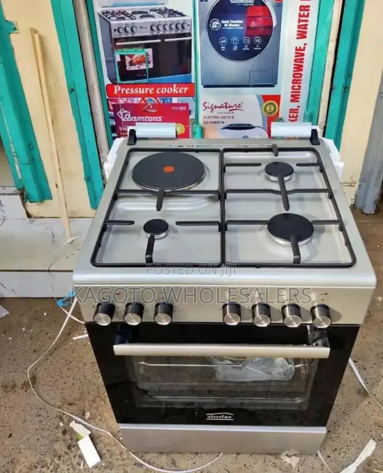 Von Standing 60*60 3+1electric *Cooker(; Silver Color) #Vn3