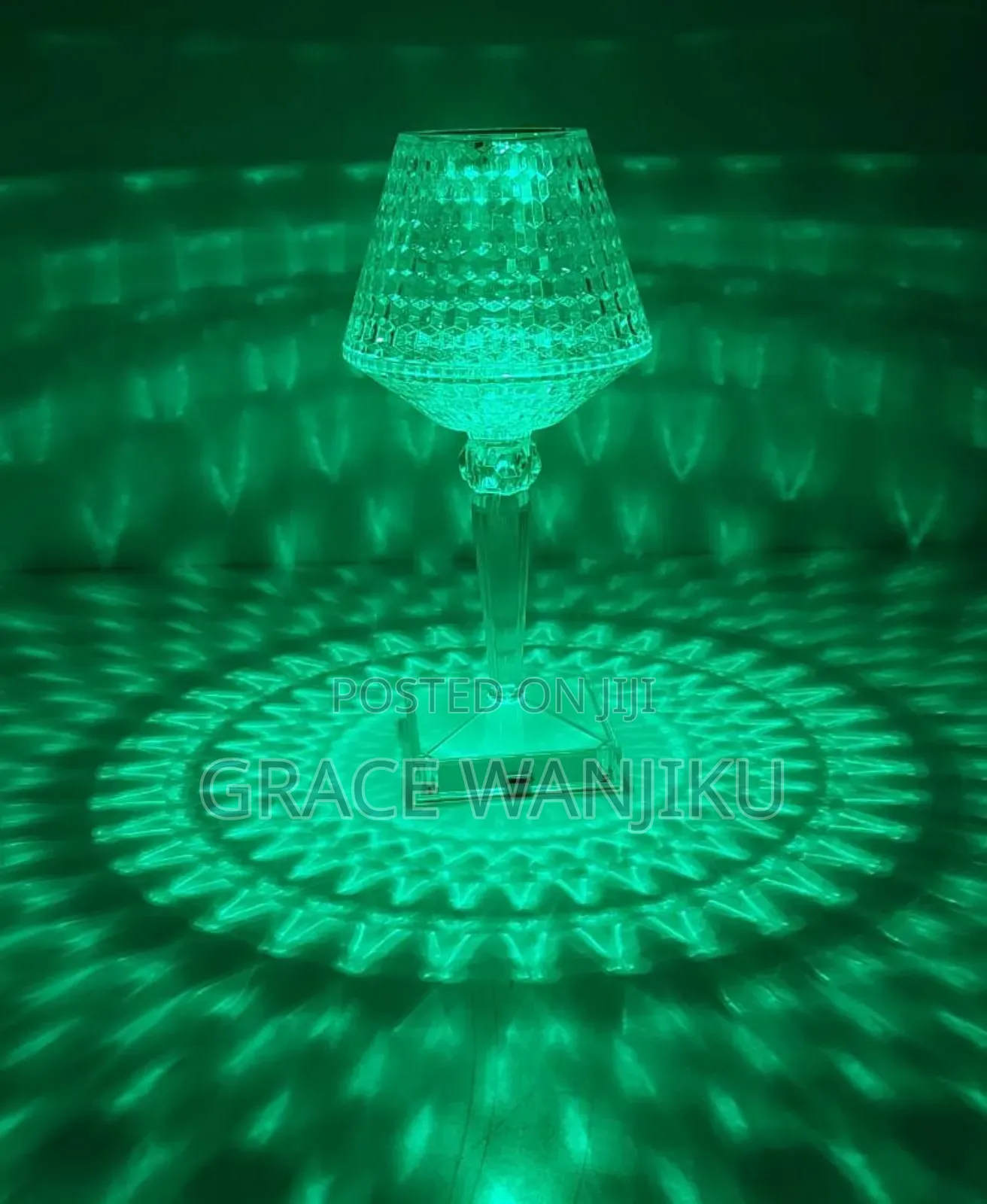 Rechargeable Rose Diamond Table Lamp*