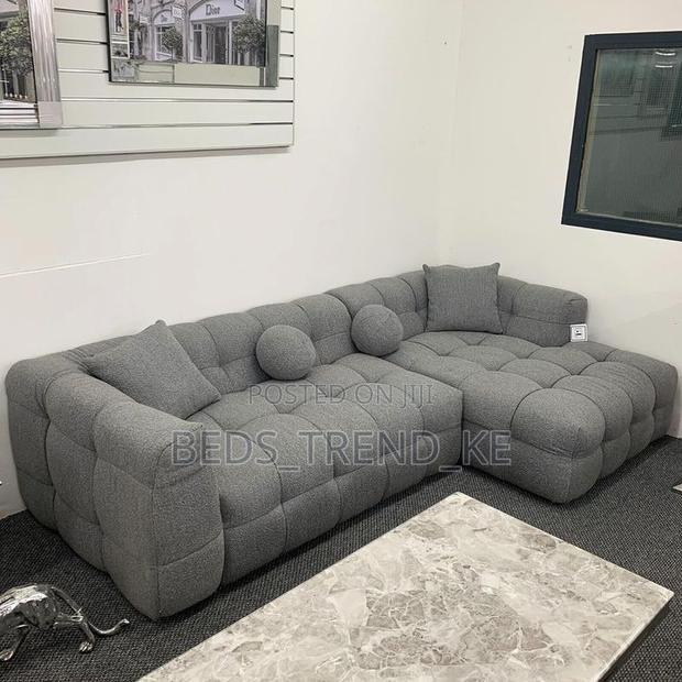 Cushiony 6 Seater Bubble L Sofa