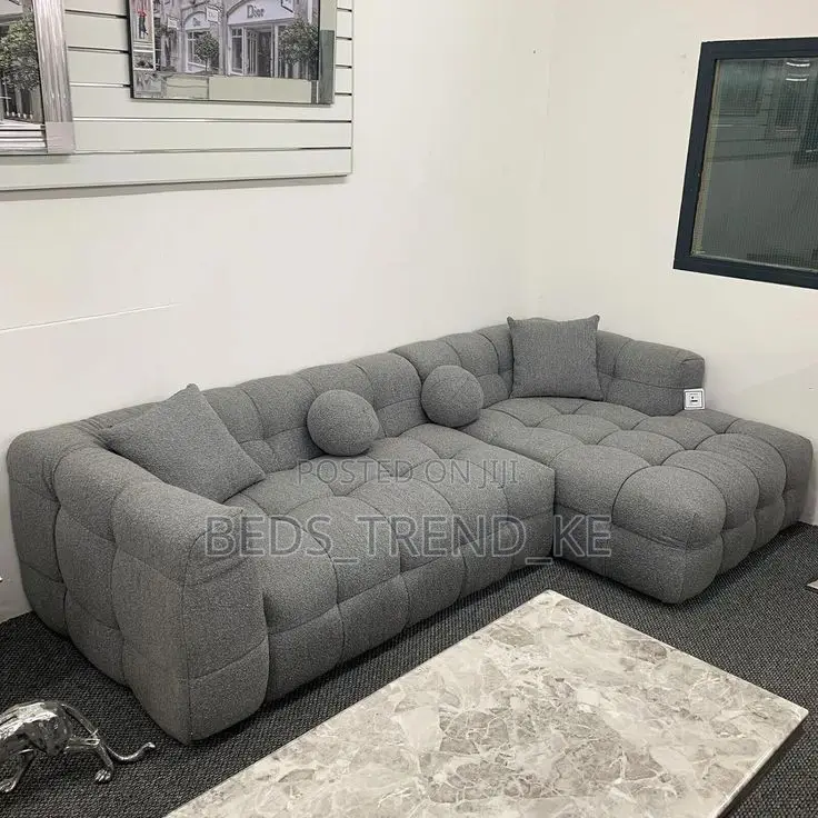 Cushiony 6 Seater Bubble L Sofa