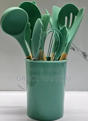 11pc Nonstick Silicon Cooking/Serving Spoon Set
