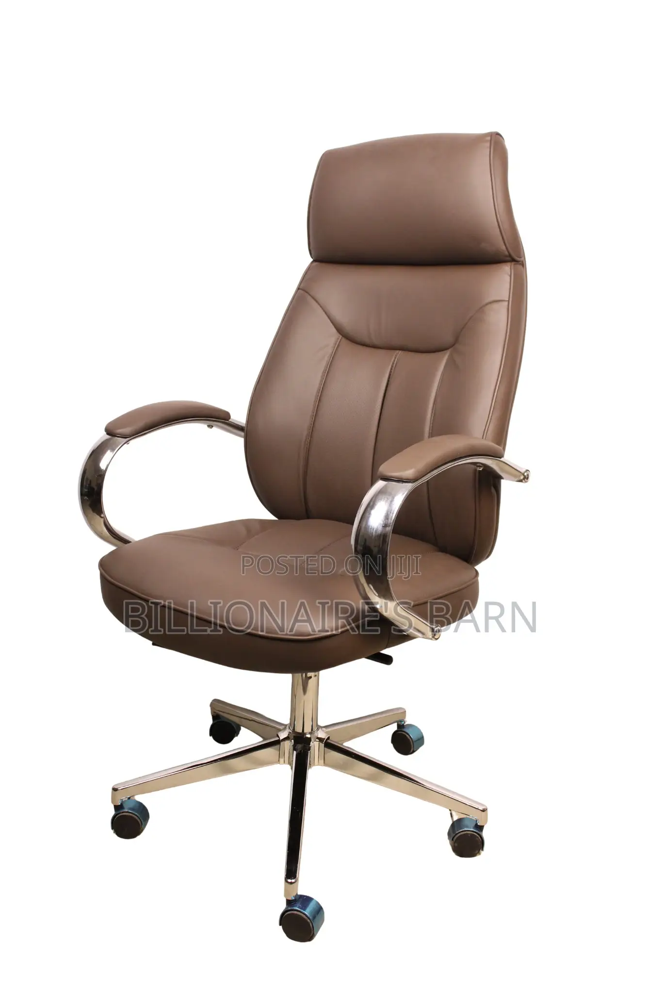 Office Chairs; Havard Pu Brown Leather Office Chair
