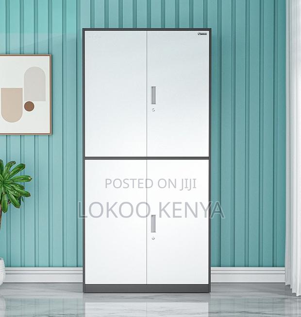 Office Cabinet : Compact 4-Door Storage Organizer