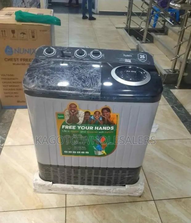 Syinix 10kgs Twin Tub Semi Auto Washing Machine S#10mg#