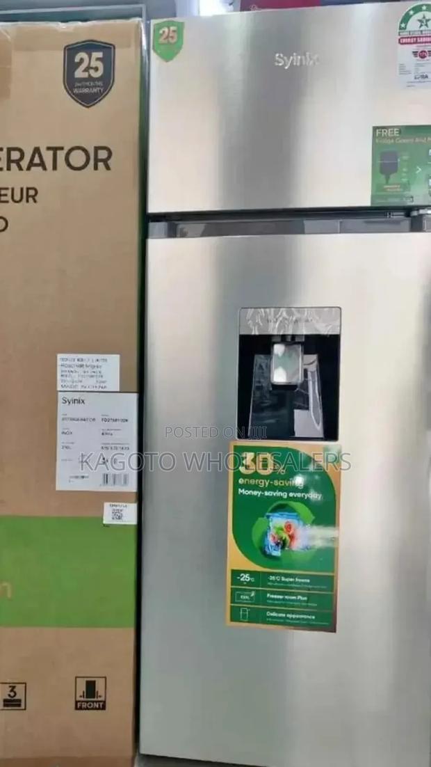 Syinix 257l Double Door Refrigerator With Dispenser #Sn3