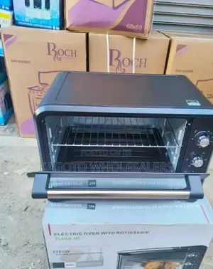 60litres Tlac Electric Oven With Rotisserie 2200watts T-60l*