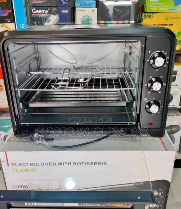 60litres Tlac Electric Oven With Rotisserie 2200w T-60l*