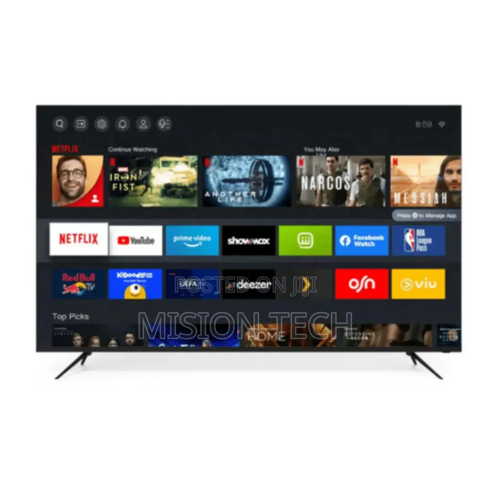 Vision Plus 75 Inches Vidaa Tv