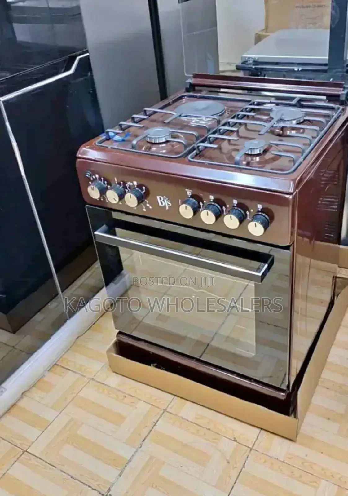 BJS 60*60cm 3g+1 Standing*Gas Cooker (#All Colors)