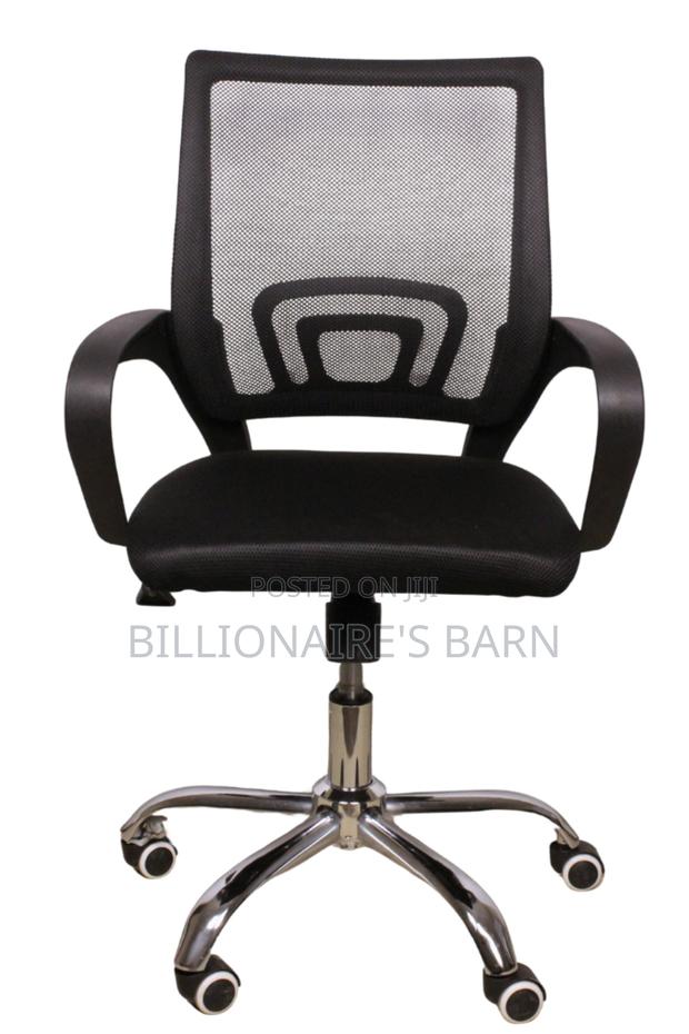 ;'Secretarial /Mesh/ Office Chair/Black - thumbnail 2