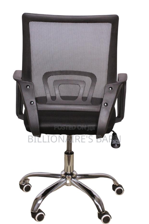 ;'Secretarial /Mesh/ Office Chair/Black - thumbnail 3