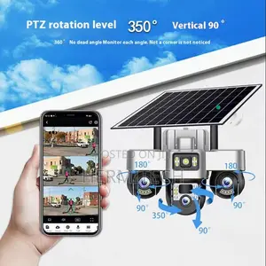 V380 Solar Street Light and 3 PTZS 4g Camera