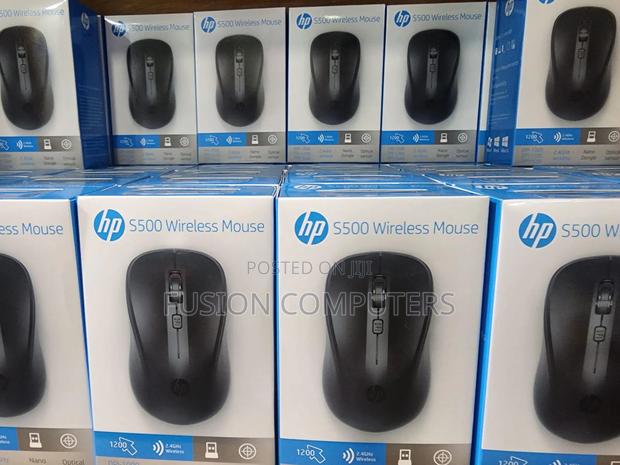 Hp S500 2.4ghz Wireless Optical Mouse Black - main view