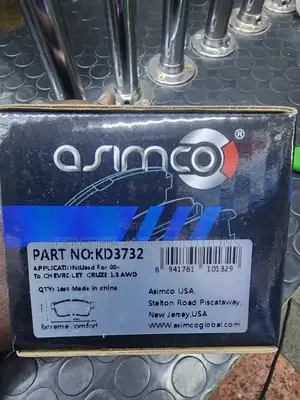 Toyota Passo,Swift, Mira Asimco Front Brake Pads Kd3732
