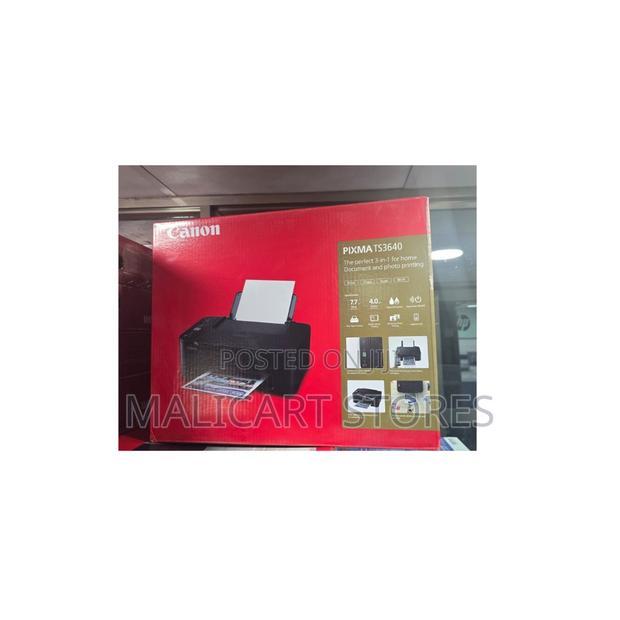 Canon Pixma Ts3640 3-in-1 Wireless Multifunction Printer - main view
