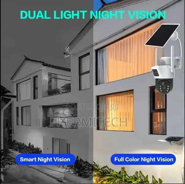 Two Lens Smart 4g Solar Powered 6mp Battery Ip