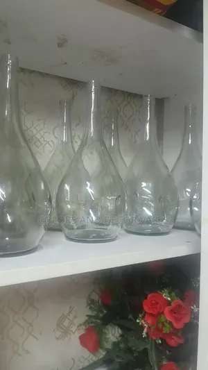 Vases Glass and Round 30cm Long