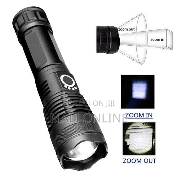 Rechargeable Led Flashlight 2700 Lumens Zoomable Torch - thumbnail 3