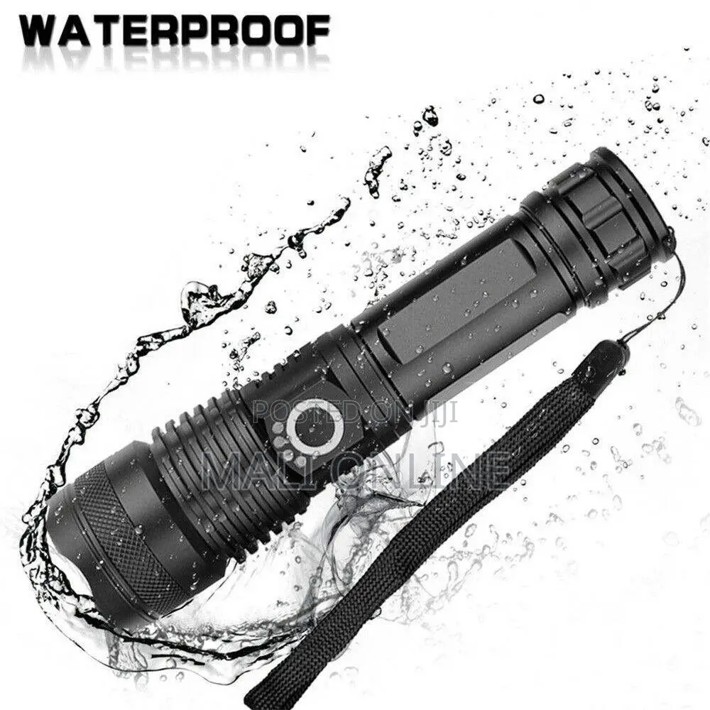 Rechargeable Led Flashlight 2700 Lumens Zoomable Torch