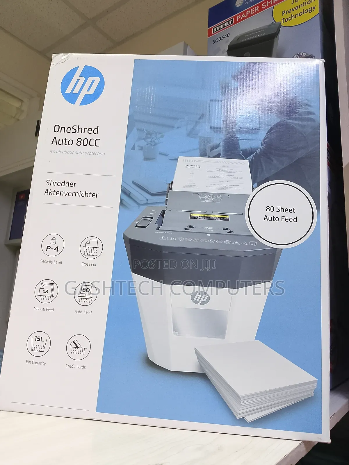 Hp 80 Sheet Auto Feed 80cc Paper Shredder 80cc