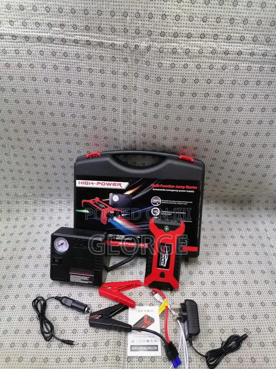 High Power Car Jump Starter With Air Compressor[]