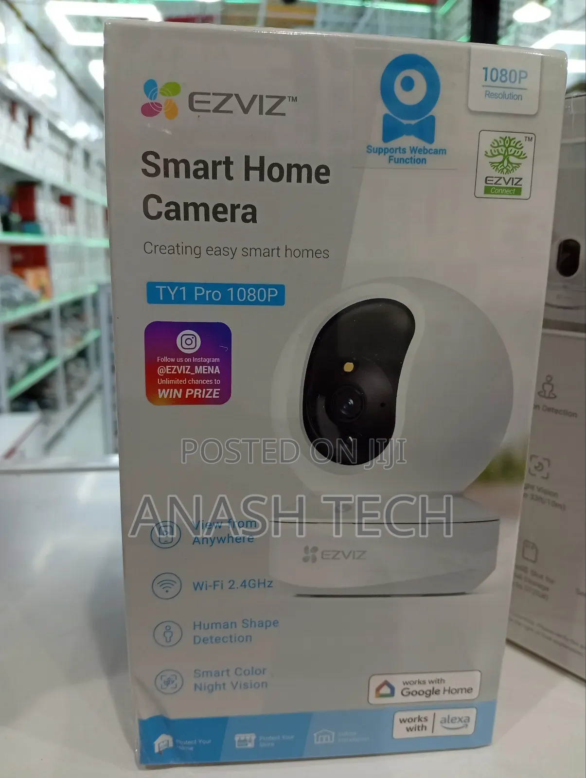 New Ezviz Ty1 Pro Wifi Smart Security Camera Cctv.