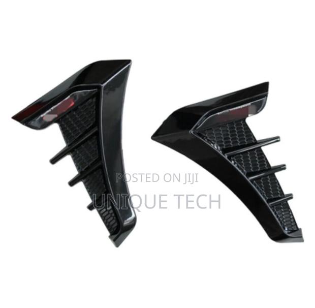 Black Side Air Vent Stickers/2pcs Pack Side Vent Decorations - main view