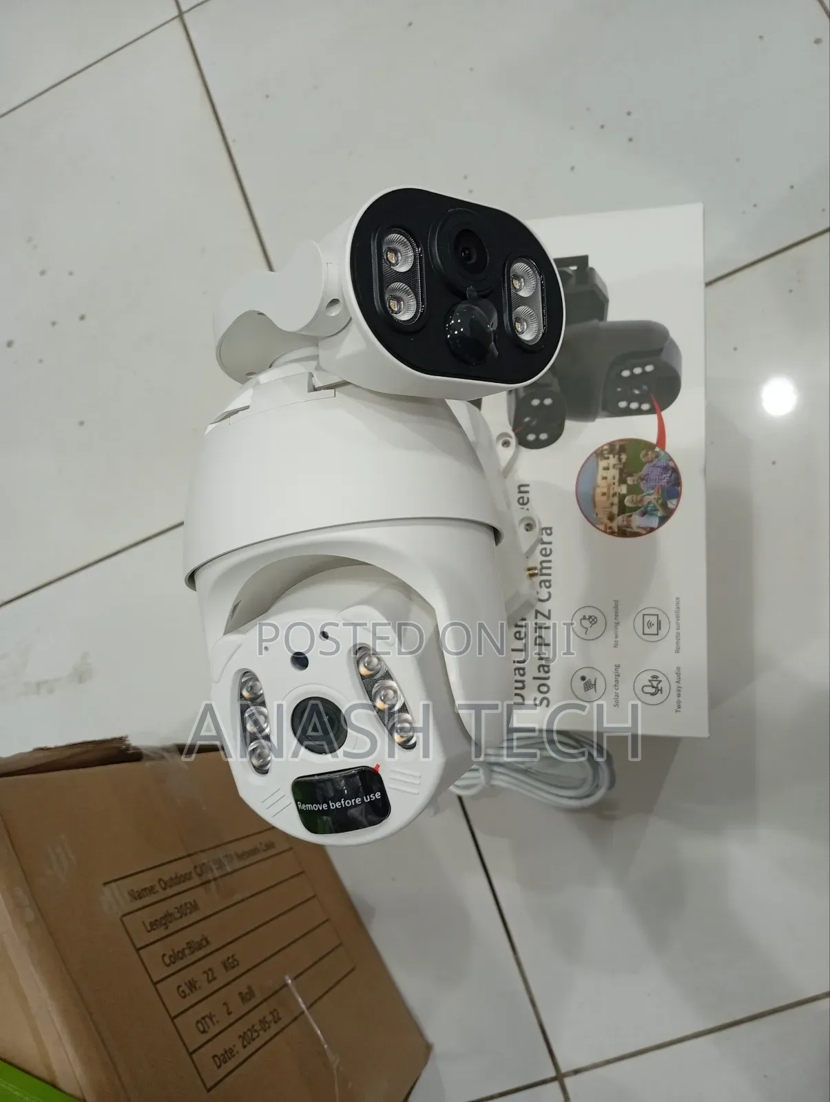 Ubox Intelligence 4g PTZ Wireless Outdoor Solar Camera