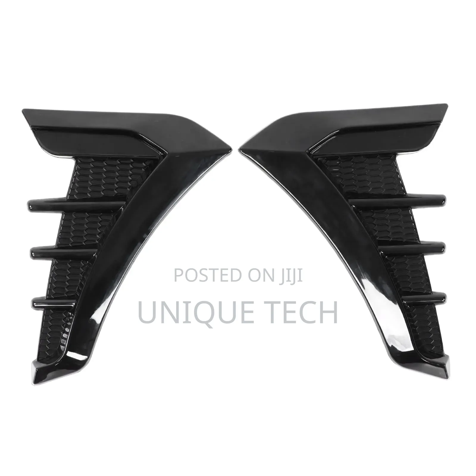 Sporty Car Side Vent Decor, 2pc Black Pack Side Vent Sticker