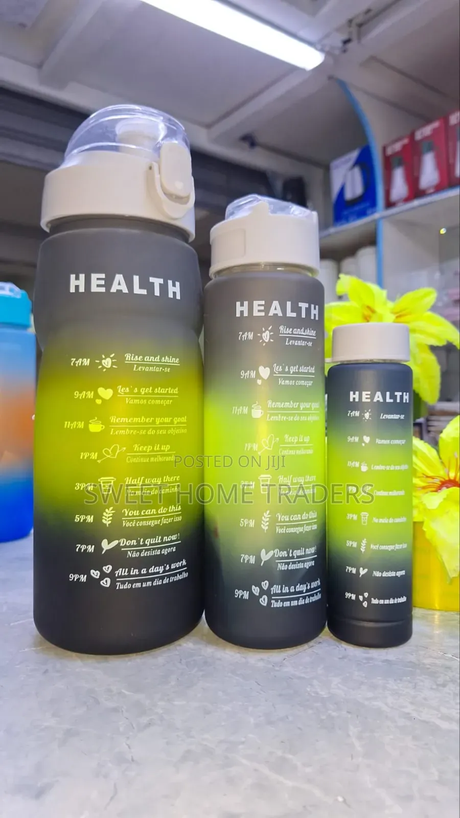 3 in 1 Multi Coloured Water Bottle