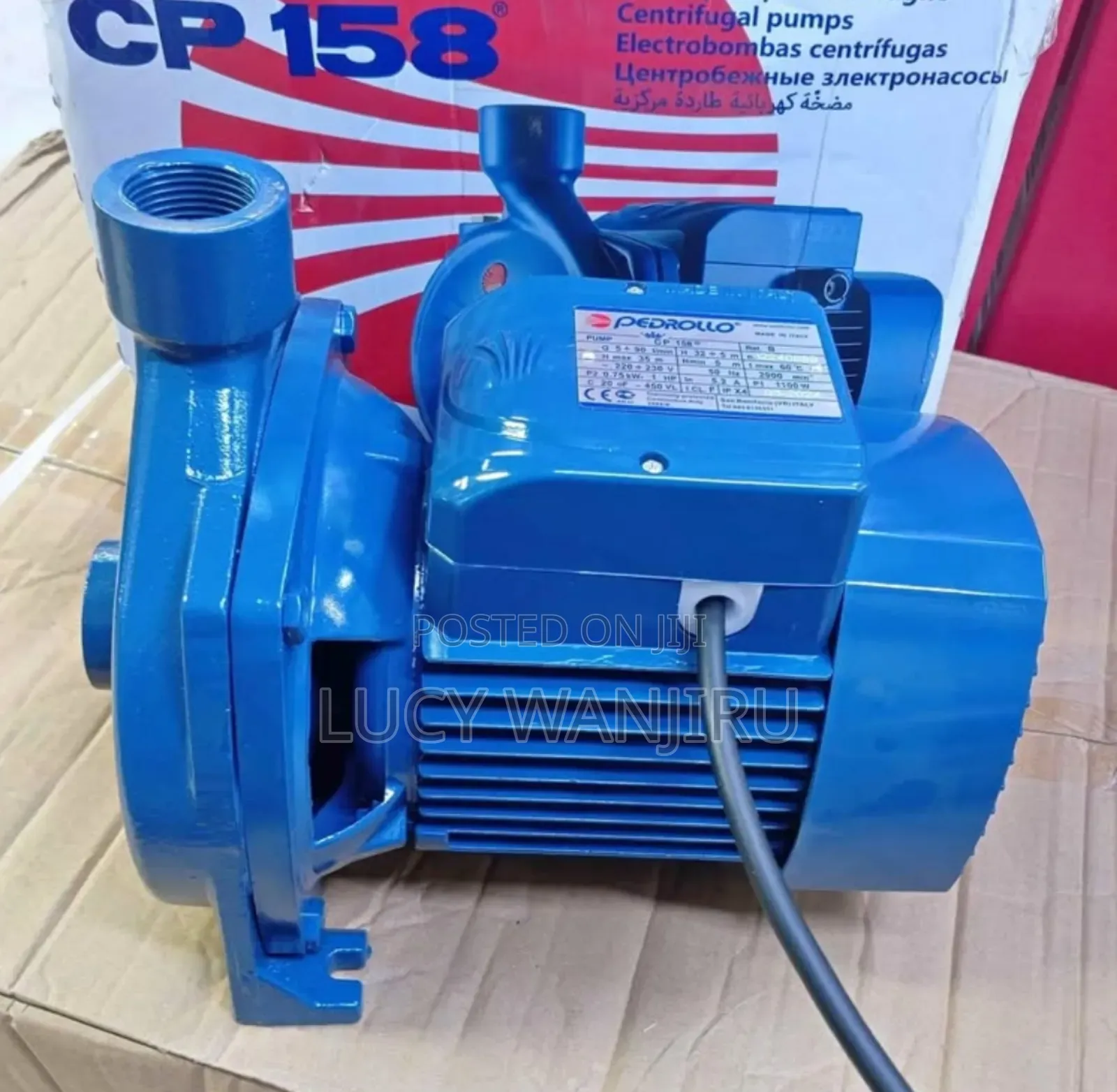 1hp Pedrollo Water Pump/ CPM 158 Pedrollo Water Pump