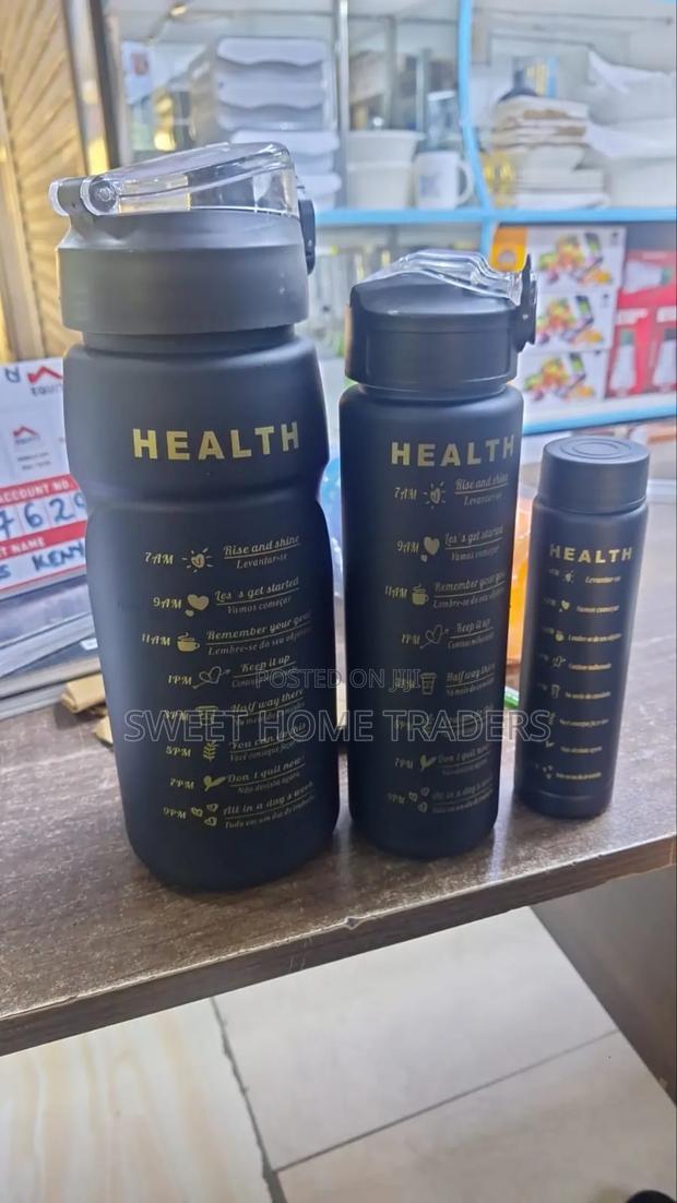 3 in 1 Water Bottle(Black) - main view
