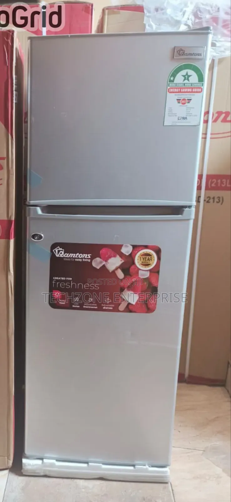 Ramtons 128 Liters Rf/173 Double Door Fridge Lock and Key,