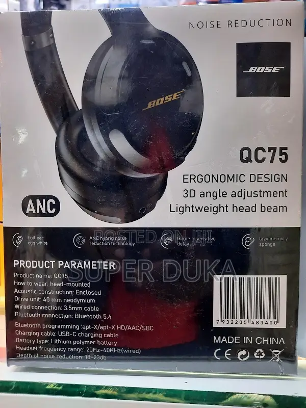 Headphones.Bose Qc75 Wireless Head Set. Bluetooth
