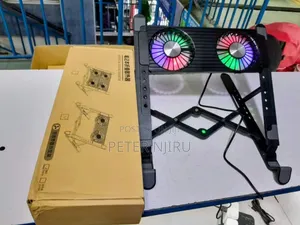 Laptop Stand With 2 Cooling Fans (High Quality)