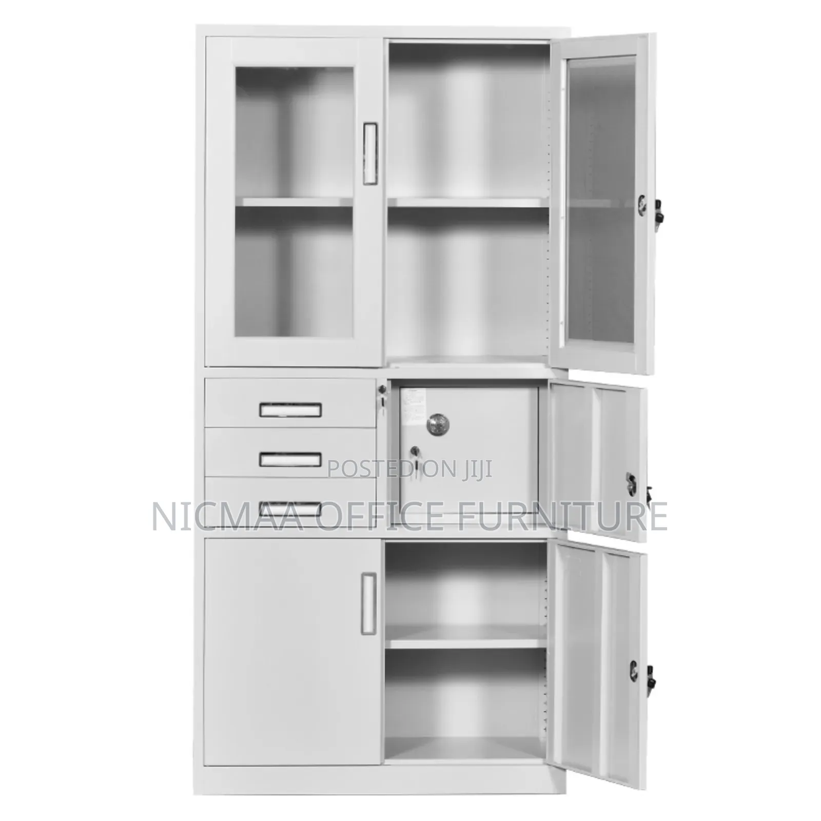 File Cabinet: Secure Steel Office Storage With Safe