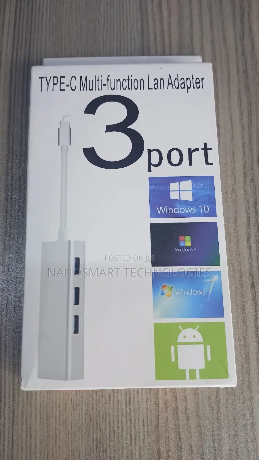 Usb Type C to Lan + Usb a Type Adapter