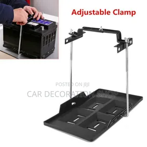 Adjustable Universal Battery Clamp With Tray