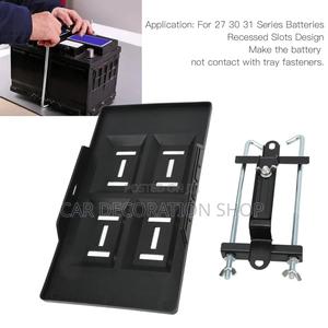 Adjustable Car Battery Mount Tray Battery Hold Base - thumbnail 2