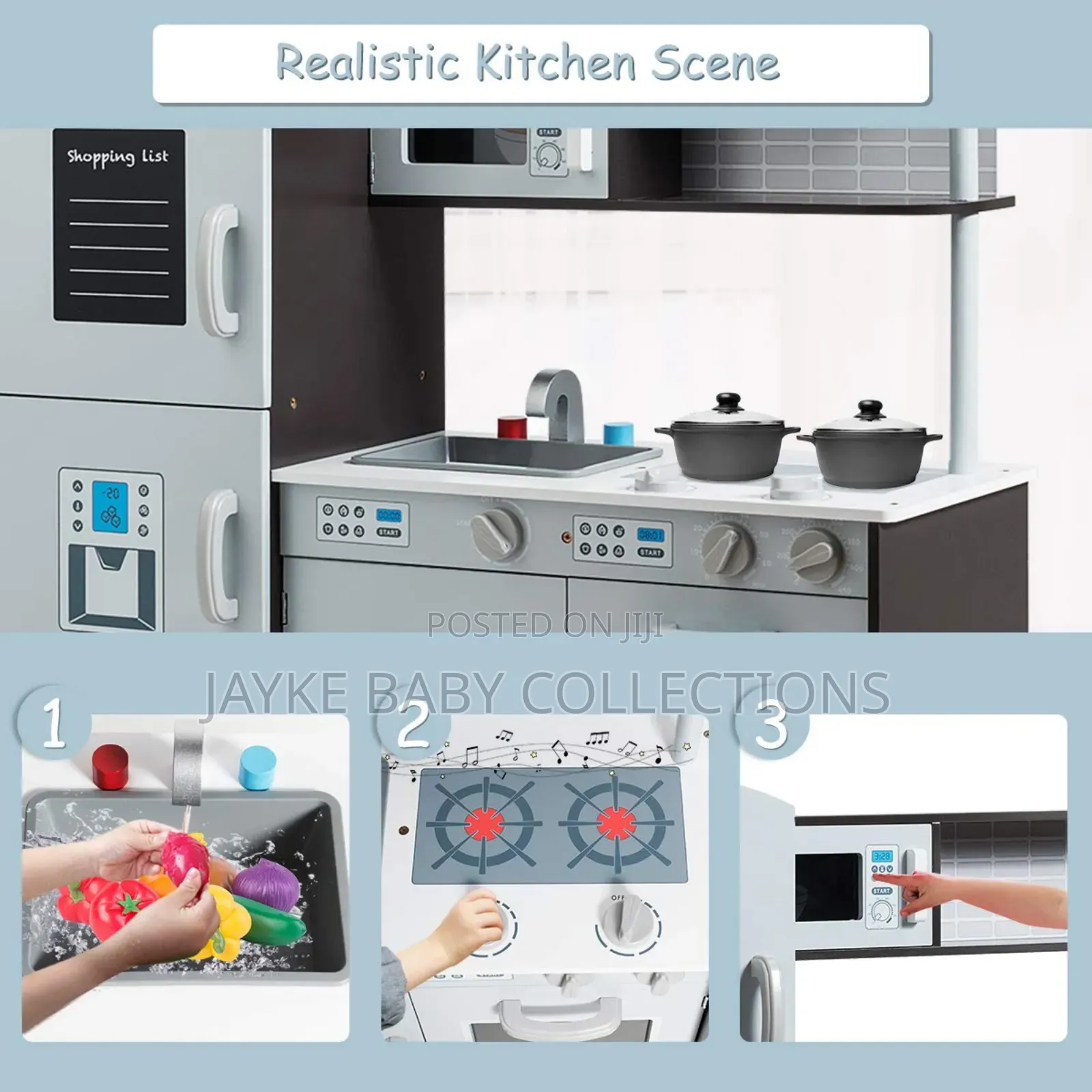 Wooden Pretend Kitchen Set