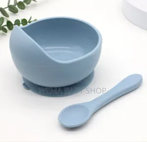 Baby Silicone Bowl With Matching Spoon
