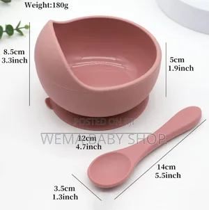Baby Silicone Bowl With Matching Spoon