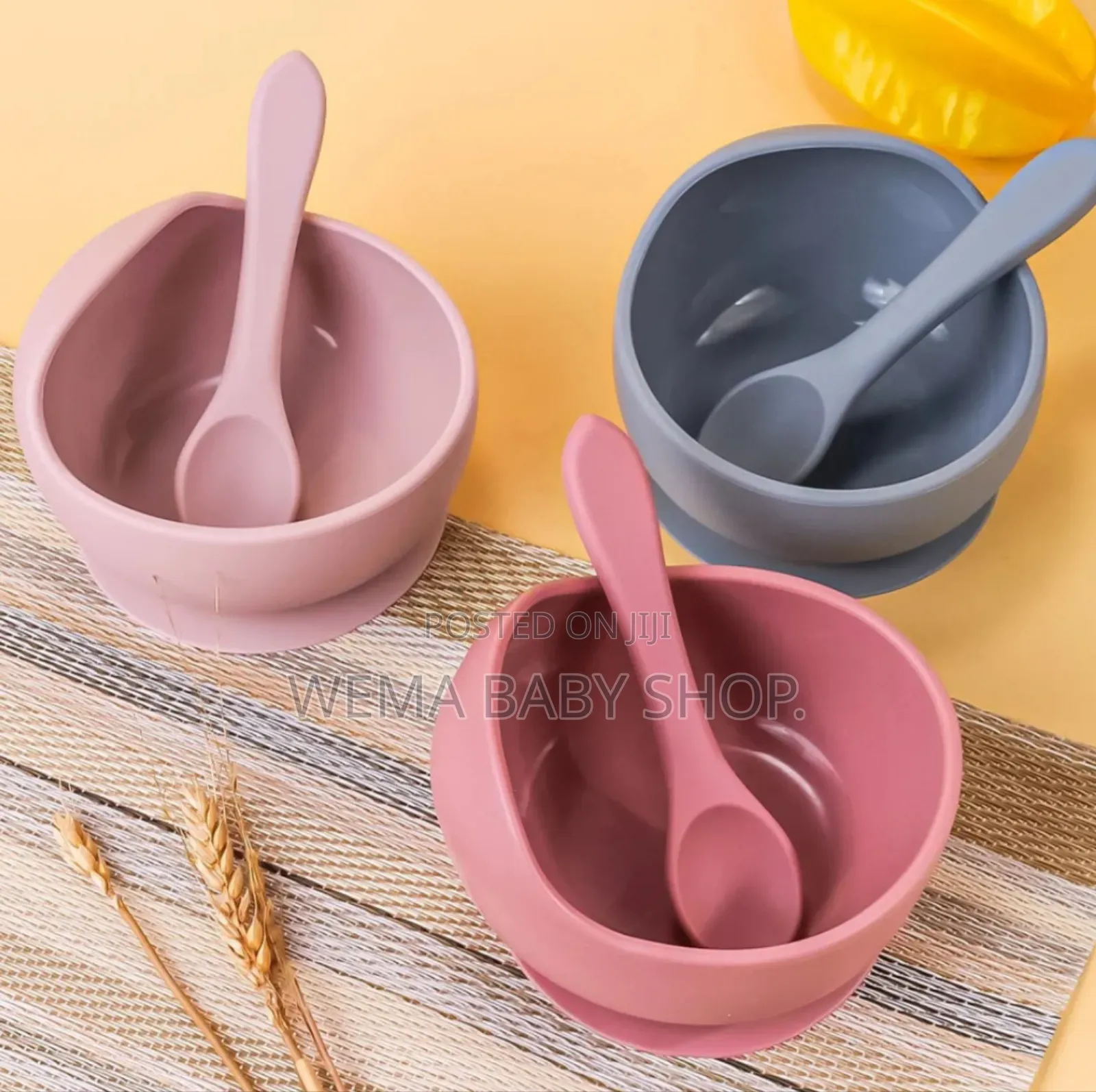 Baby Silicone Bowl With Matching Spoon