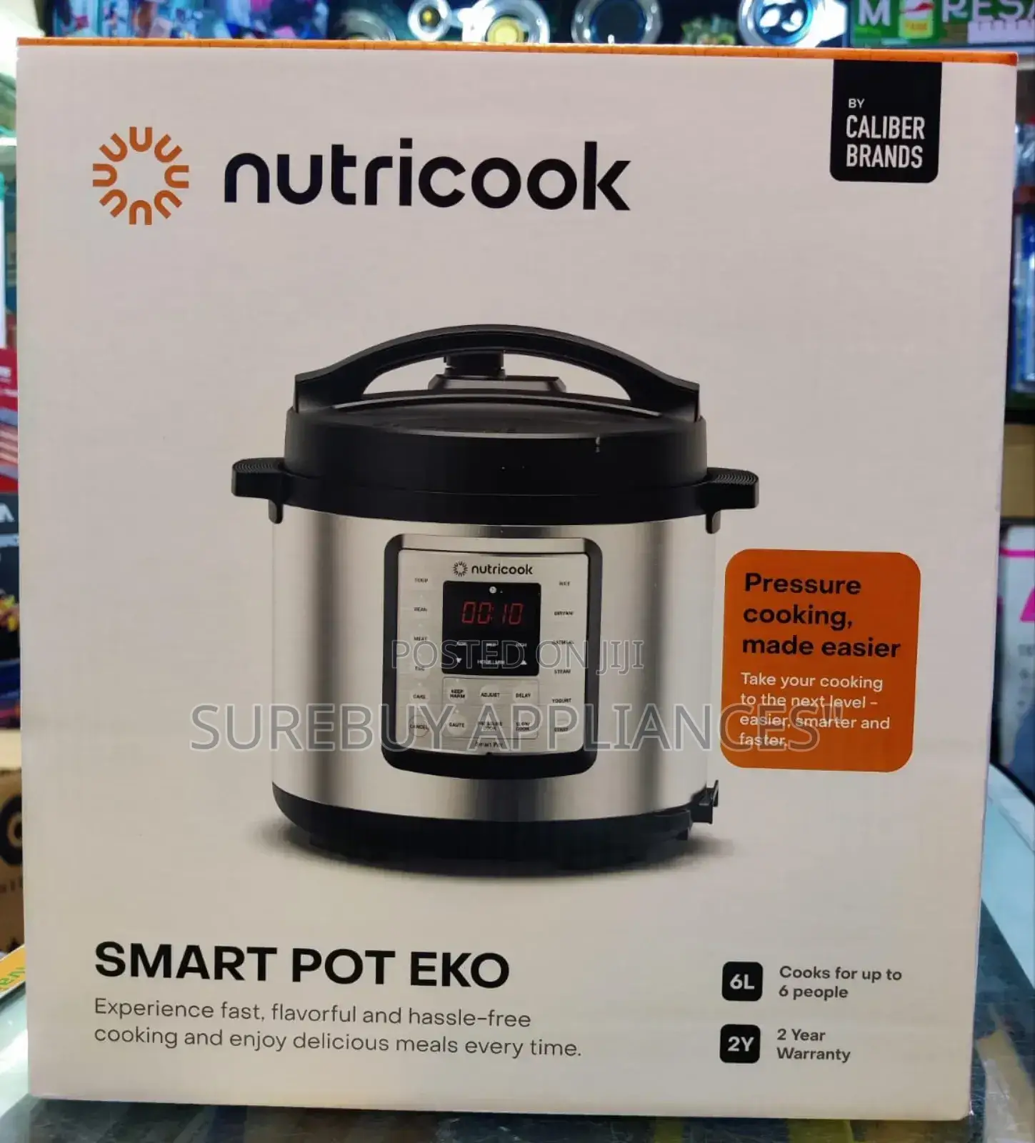 Nutricook Electric Pressure Cooker 6litres