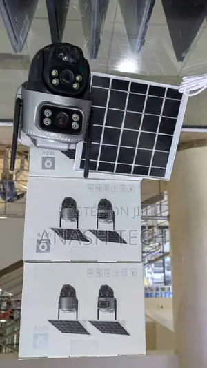Solar PTZ Camera Dual Lens Have a Sim Card Slot