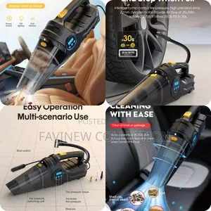 Portable Car Tyre Inflator and Vacuum Cleaner(Dual-Use)