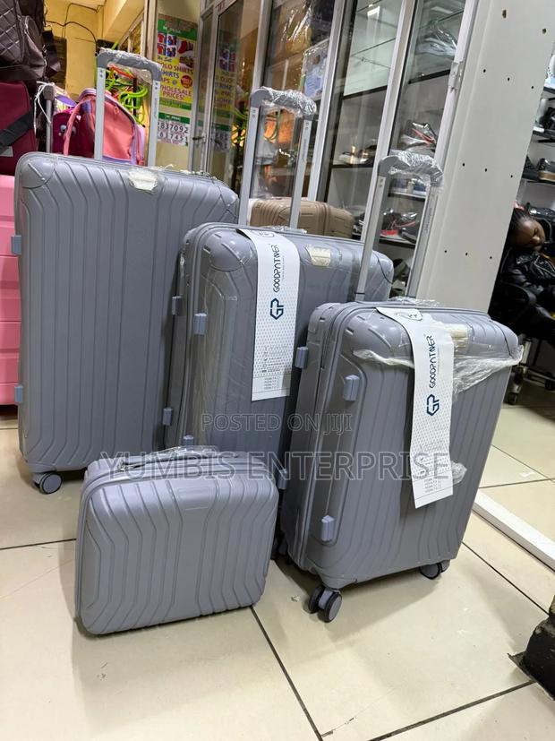 Light Grey Rubber Suitcase Sets of 4 in 1 Xl Big Size Set