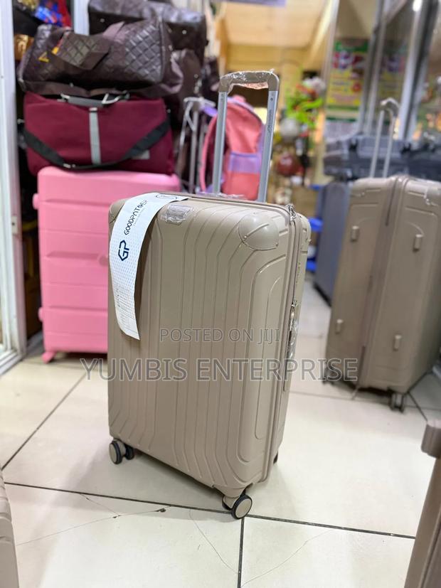 Brown Small Size Rubber Pp Suitcase Height 56cm